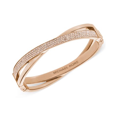 michael kors rose gold bracelet with lock|Michael Kors rose gold bangle.